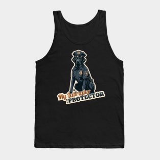 Labrador Retriever Police Tank Top